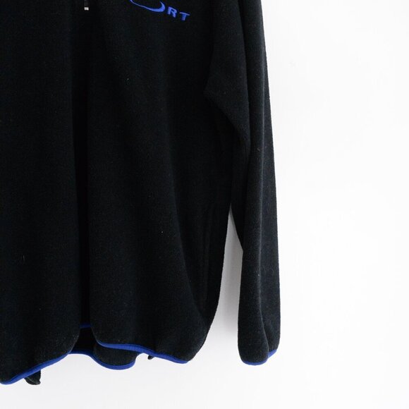 VTG '97 Warner Brothers Studio Store Navy Blue Wb Sport Half Sip Fleece Sweater - Picture 6 of 13